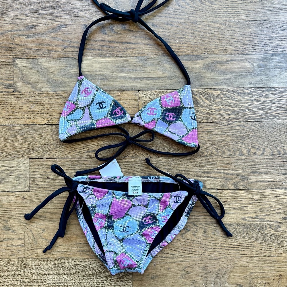 kids bright color string bikini NWT Size 5